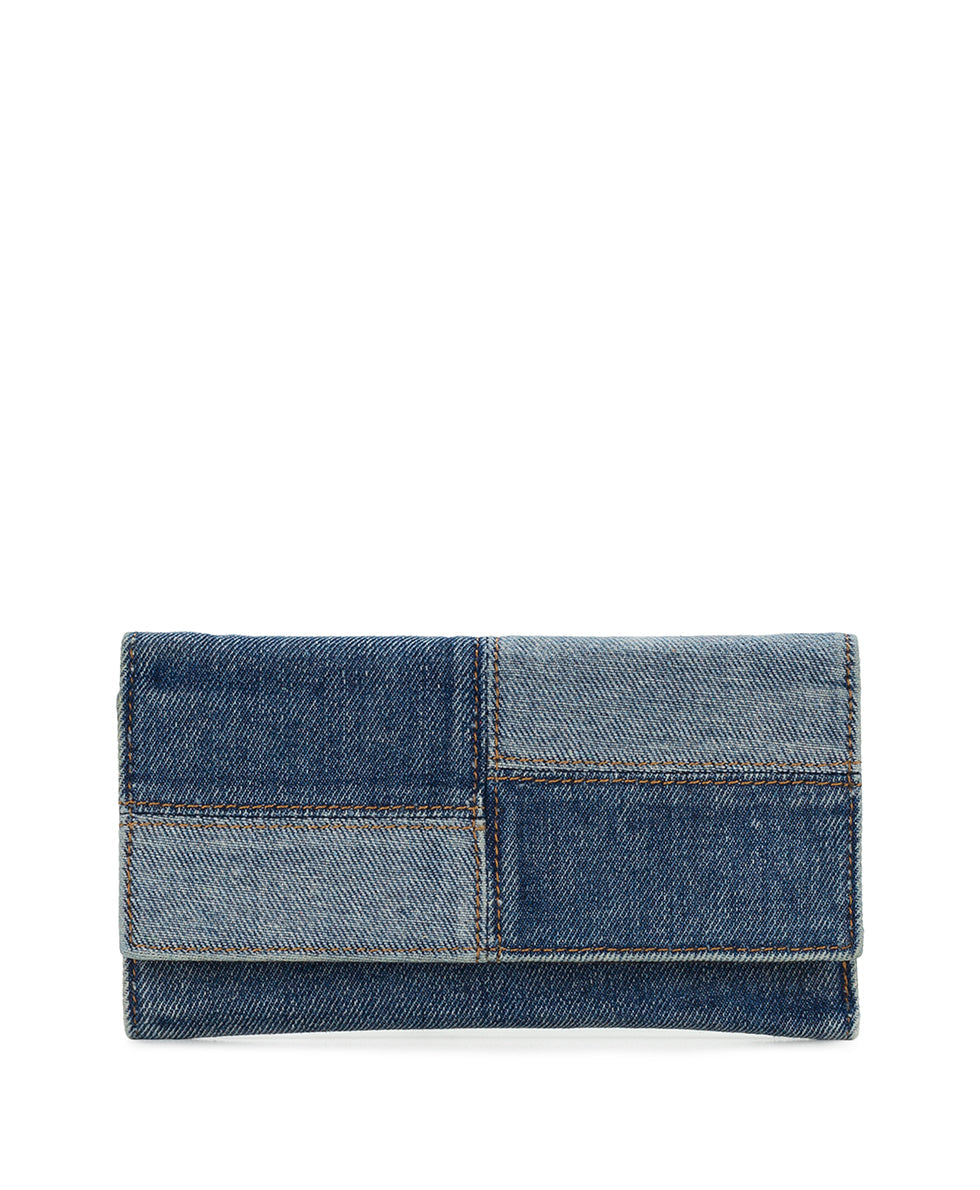 Terresa Wallet – Patchwork Denim