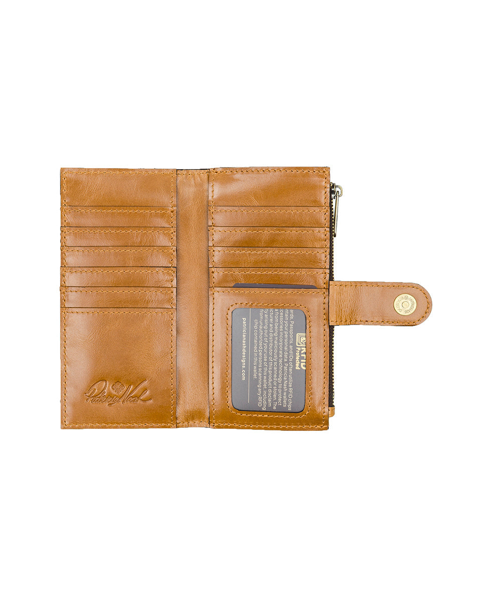 Nazari Wallet – Fleur de Jardin Embossed